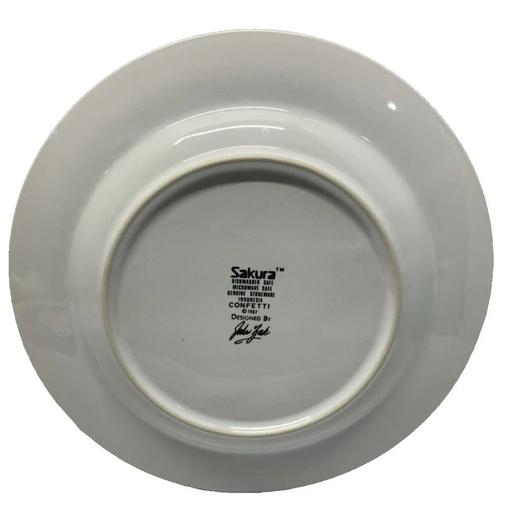 FURIO Stoneware CONFETTI - Set of 2 Salad Plates